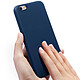 Avizar Coque iPhone 6 et 6S Silicone Semi-rigide Mat Finition Soft Touch Bleu nuit pas cher