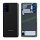 Clappio Cache Batterie pour Samsung Galaxy S20 Façade Arrière de Remplacement Noir Cache batterie de remplacement pour Samsung Galaxy S20