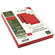 EXACOMPTA Paquet de 100 couvertures matière synthétique pour reliure A4 Rouge EVER x 4 Couverture à relier