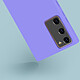 Avis Avizar Coque Galaxy Note 20 Semi-rigide Soft Touch Compatible QI violet