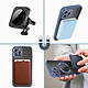 Acheter Avizar Coque MagSafe pour iPhone 12 Pro Silicone Protection Caméra  Contour Chromé Bleu Clair