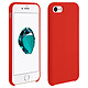Avizar Coque iPhone SE 2022 / 2020 et 8 / 7 Souple Soft Touch Anti-rayures Rouge - Coque de protection semi-rigide en silicone