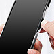 Acheter Avizar Coque pour iPhone 14 Plus Silicone Souple et Film Verre Trempé 9H  transparent contour noir