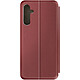 Avizar Étui pour Samsung Galaxy M34 5G Clapet Porte carte Support Video Bordeaux Étui à clapet en polycarbonate recouvert de simili cuir Bordeaux, conçu pour protéger et habiller votre Samsung Galaxy M34 5G