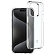 Force Case Coque pour iPhone 15 Pro Max Antichoc Renforcée Transparent Réalisée en silicone résistant, elle protège efficacement votre appareil contre les impacts du quotidien