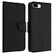Avizar Étui iPhone 7 Plus et 8 Plus Espaces de Rangement Fancy Style Noir Design sobre et élégant avec un revêtement en éco-cuir effet texturé, Noir