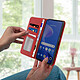 Acheter Avizar Étui pour OnePlus Nord CE 2 Lite 5G / Realme 9 5G et 9 Pro Clapet Portefeuille Fonction Support Vidéo  rouge