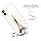 Avis LaCoqueFrançaise Coque iPhone 12 mini silicone transparente Motif Illumination de paris ultra resistant