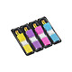 POST-IT Mini dévidoir index design,35 pièces en 4 couleurs Jaune/Violet/Rose/Bleu Index