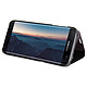 Acheter Avizar Etui Galaxy S7 Edge Housse Clapet Flip Cover Miroir Noir - Fonction Stand