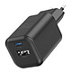 Swissten Chargeur Secteur USB C GaN 45W + USB 18W Charge Rapide Design Compact Noir Adaptateur secteur noir de chez Swissten pour garder vos appareils chargés