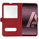 Avizar Housse Samsung Galaxy A10 Protection Double Fenêtre Fonction Stand Rouge pas cher