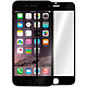 Avizar Film Verre Trempé Protection Ecran Apple iPhone 6 - Contour Noir Protection dureté 9H : ultra-résistant face aux rayures, chocs, objets pointus....