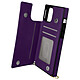 Avizar Coque Cordon iPhone 12 Mini Multifonction Avec Lanière - violet - Coque cordon avec porte-cartes spécialement conçue pour iPhone 12 Mini.