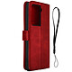 Avizar Étui pour HTC U23 Pro Clapet Portefeuille Fonction Support  Rouge Étui folio en éco-cuir de la série Sleek Cover, conçu pour votre HTC U23 Pro