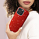 Acheter Avizar Coque iPhone 14 Pro Paillette Amovible Silicone Semi-rigide Rouge
