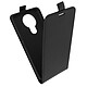 Avizar Étui Nokia 3.4 Clapet Vertical Porte-carte Effet Lisse Noir Étui de protection spécialement conçu pour Nokia 3.4