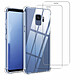 Acheter Evetane Coque Samsung Galaxy S9 Antichocs Silicone + 2 Vitres en Verre Trempé Protection écran