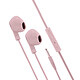 Mooov 493163 - Ecouteurs Platinium intra auriculaire avec micro 1,2 m - rose Ecouteurs Platinium intra auriculaire avec micro 1,2 m - rose