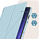 Acheter Avizar Étui pour Samsung Galaxy Tab S9 Clapet Origami Support Différents Angles  Bleu Ciel