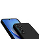 Evetane Coque Samsung Galaxy A34 Silicone liquide Noire + 2 Vitres en Verre trempé Protection écran Antichocs pas cher