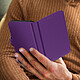 Avizar Étui pour Smartphone 5,31 à 5,8 Pouces Tissu Denim Portefeuille Coulissant  violet pas cher