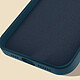 Avizar Coque Magsafe iPhone 13 Pro Silicone Souple Intérieur Soft-touch Mag Cover  bleu nuit pas cher