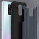 Avizar Coque Xiaomi Redmi Note 9 Design Relief Bi-matière Antichute bleu nuit pas cher