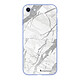 LaCoqueFrançaise Coque iPhone 7/8/ iPhone SE 2020 Silicone Liquide Douce lilas Marbre gris Coque iPhone 7/8/ iPhone SE 2020 Silicone Liquide Douce lilas Marbre gris