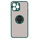 Avizar Coque IPhone 11 Pro Max Bi-matière Bague Métallique Support vert Coque de protection rouge avec un anneau de maintien spécialement conçu pour iPhone 11 Pro Max