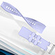 Avis Avizar Bracelet pour Huawei Watch GT Runner Silicone Renforcé Boucle Argentée Violet