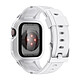Avizar Bracelet pour Apple Watch 41mm / 40mm / 38mm Silicone avec Coque Antichoc Blanc - Un bracelet en silicone robuste conçu pour Apple Watch Series 8 et 7 41mm / Series SE 2022, SE, 6, 5, et 4 40mm / Series 3, 2 et 1 38mm