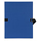 EXACOMPTA Chemise Dos Extensible 13 cm Recouvert Papier 24x32cm Bleu Foncé Chemise extensible