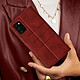Avis Avizar Étui pour Samsung Galaxy A03s Simili cuir doux et soyeux Porte-cartes Support vidéo  Rouge