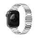 Avizar Bracelet pour Apple Watch 41mm et 40mm et 38 mm Maillons en Acier Inoxydable a Boucle Papillon  Argent - Bracelet à maillons spécifiquement conçu pour Apple Watch Series 8 et 7 41mm / Series SE 2022, SE, 6, 5, et 4 40mm / Series 3, 2 et 1 38mm