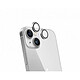 Force Glass Protecteur d'objectif de caméra pour iPhone 15/15Plus Original Ultra-résistant Argent