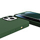 Evetane Coque iPhone 14 Pro Max Silicone liquide Vert Foret + 2 Vitres en Verre trempé Protection écran Antichocs pas cher