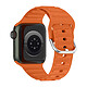 Avizar Bracelet pour Apple Watch 41mm et 40mm et 28mm Silicone Ajustable Fermoir Ardillon  Orange - Bracelet en silicone spécifiquement conçu pour Apple Watch Series 8 et 7 41mm / Series SE 2022, SE, 6, 5, et 4 40mm / Series 3, 2 et 1 38mm