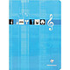 CLAIREFONTAINE Cahier Piqûre Vernis Musique et Chant 24x32 48 pages 90g séyès + portées Bleu ou Rouge Cahier