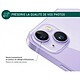 Acheter Force Glass Protecteur d'objectif de caméra pour iPhone 14 / 14 Plus Original Ultra-résistant Violet