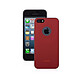 Moshi iGlaze pour iPhone 5/5S/SE Rouge Coque de protection pour iPhone 5/5S/SE transparent