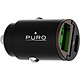 PURO Double Chargeur voiture USB A+C PD 30W Power Delivery Mini Noir Ce double chargeur voiture dispose de la fonctionnalité Power Delivery, permettant ainsi une charge à la fois rapide et sécurisée de votre téléphone.