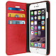 Avizar Étui iPhone 6 , iPhone 6s en simili cuir et finition surpiqué - Rouge Revêtement en simili Cuir avec finition surpiquée