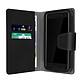 Avizar Housse pour Smartphone 4.5 à 5 pouces Universelle Porte-cartes Fonction slide  noir Housse portefeuille universelle de Taille M noir