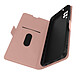 Avizar Étui Samsung A22, M32 et M22 Porte-cartes Support vidéo Languette rose gold Mini languette magnétique pour maintenir l'étui fermé