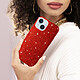 Acheter Avizar Coque iPhone 14 Paillette Amovible Silicone Semi-rigide Rouge