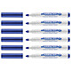 EDDING Marqueur pour Tableaux blancs 661 Bleu Pointe Moyenne 1-2 mm x 6 Marqueur pour tableaux blancs