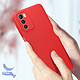 Acheter Avizar Coque pour Motorola Moto G42 Silicone Semi-rigide Finition Soft-touch Fine  Rouge