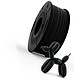 Recreus FilaFlex 82A ORIGINAL noir (black) 1,75 mm 0,25kg Filament Flexible 1,75 mm 0,25kg - Filament souple historique, Petit format, Fabriqué en Espagne, A la fois souple et élastique