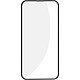 Avizar Verre Trempé pour iPhone 13 Pro Max et 14 Plus Bord Biseauté 5D Surface Full Glue + Applicateur  Noir En verre trempé d'une dureté 9H résistant contre les rayures, les chocs et les impacts
